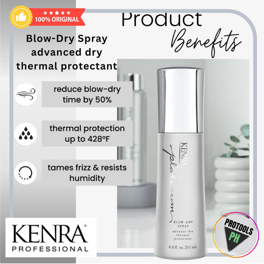 Kenra Platinum Blow-Dry Spray advanced dry thermal protectant - 6.8 oz / 201mL