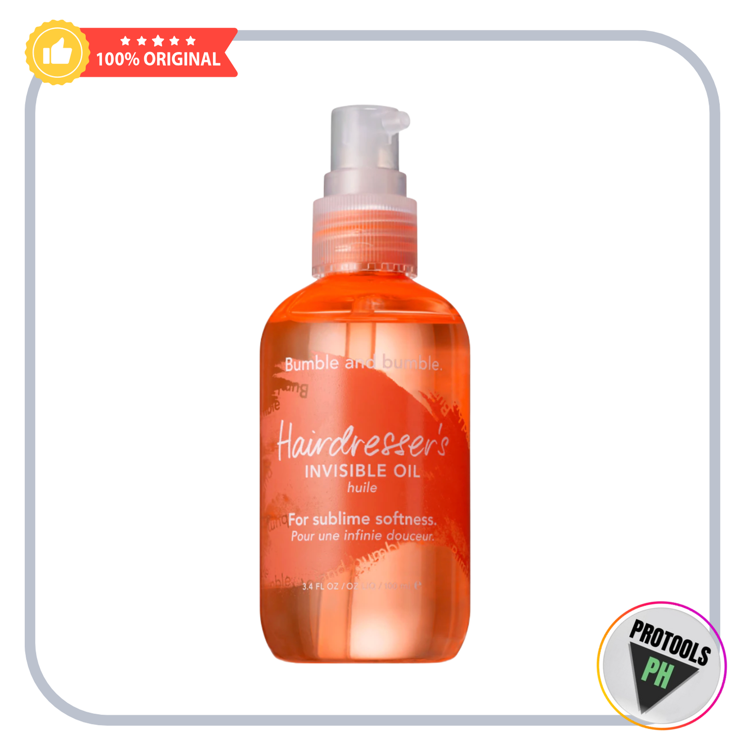 Bumble and bumble  Hairdresser's Invisible Oil Frizz Reducing Hair Oil - 3.4 oz/ 100 mL