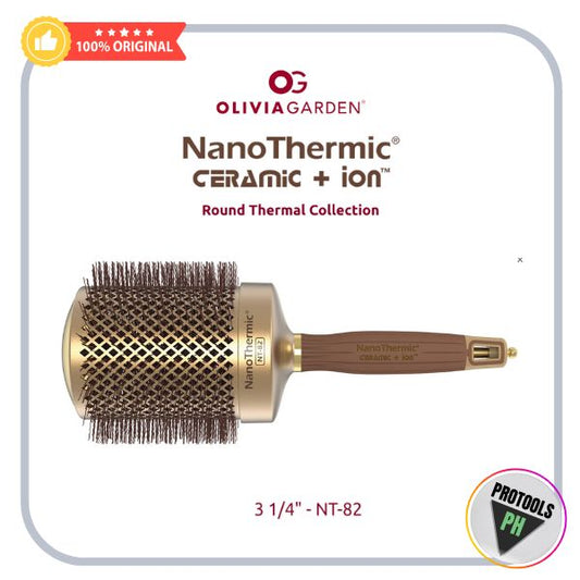 Olivia Garden NanoThermic Round Thermal 3 1/4" / 82 mm