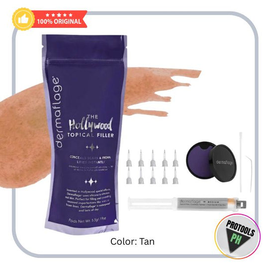 DERMAFLAGE The Hollywood Topical Filler Starter Kit - Tan Kit