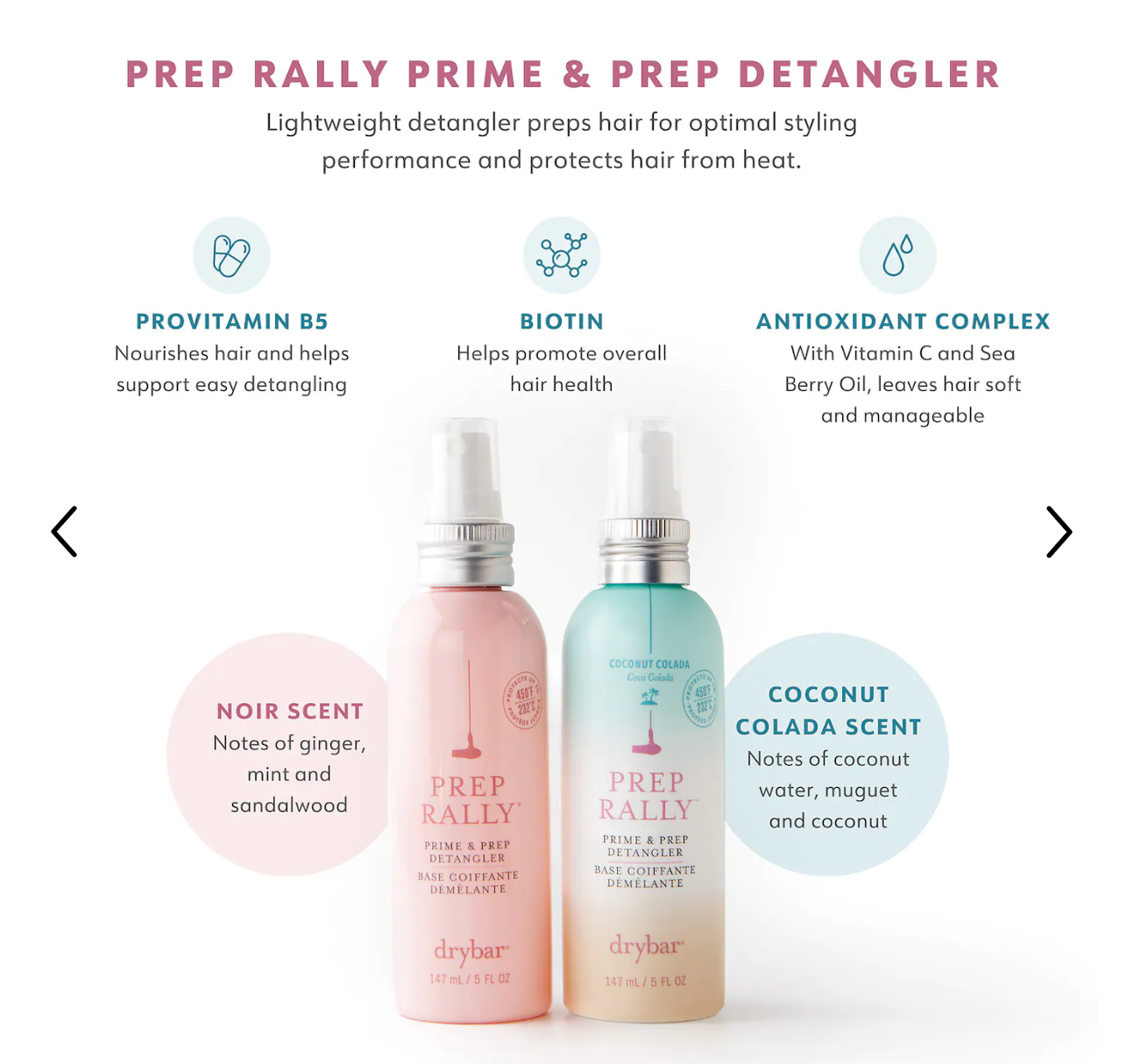 Drybar Prep Rally Prime & Prep Detangler - Coconut Colada 5 oz/ 148 mL